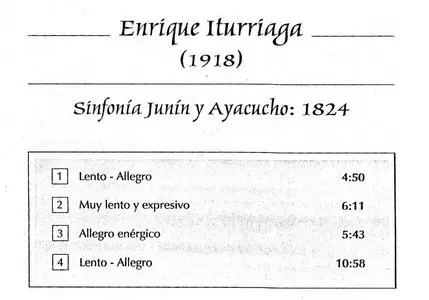 Sinfonia Junin y Ayacucho - Enrique Iturriaga