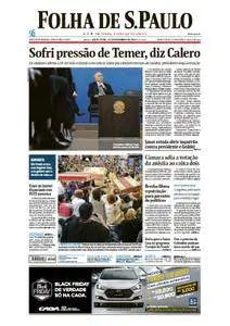 Folha de São Paulo - 25 de novembro de 2016 - Sexta