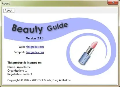Tint Guide Software Pack DC 06.01.2014