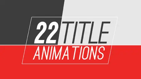 22 Title Animations - Project for After Effects (VideoHive)