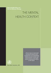 Mental Health Context (Mental Health Policy and Service Guidance Package)