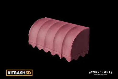 Kitbash: Storefronts - Red Awning B CS6PGQP