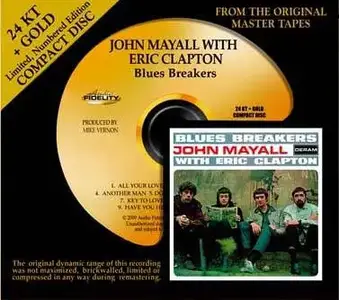 John Mayall with Eric Clapton - Blues Breakers (1966) [Audio Fidelity, 24 KT + Gold CD, 2009]