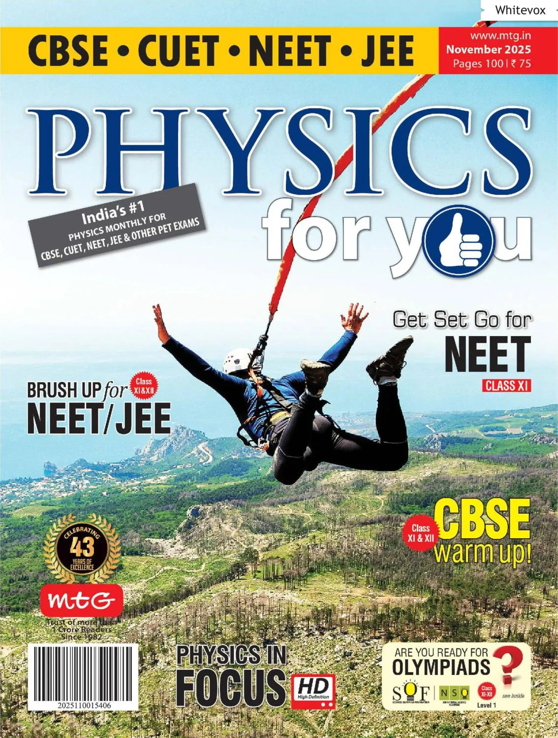 Physics For You - November 2025