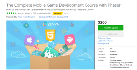 The Complete Mobile Game Development Course with Phaser [repost]
