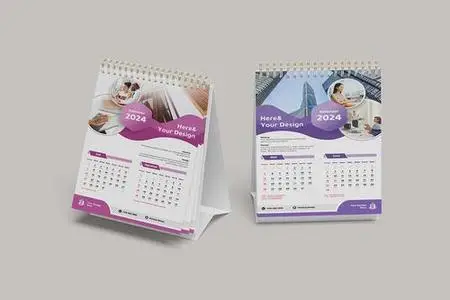 Desk Calendar Mockup R6LVGNN