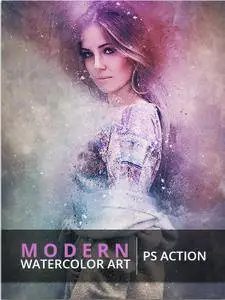 GraphicRiver - Modern Watercolor Art - PS Action