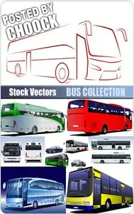 Bus collection - Stock Vector