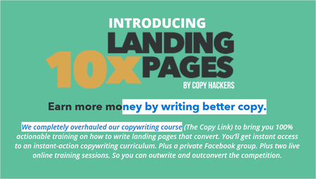 Copy Hackers - 10x Landing Pages