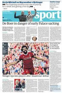 The Guardian Sports supplement  August 28 2017
