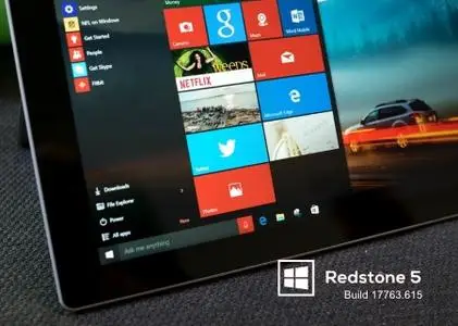 Windows 10 version 1809 Redstone 5 Build 17763.615