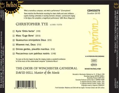 David Hill, Winchester Cathedral Choir - Christopher Tye: Missa Euge bone, Peccavimus & other sacred music (2001)