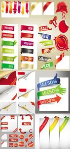 Paper Tags Vector Collection