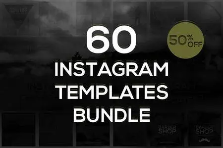 CreativeMarket - 60 Instagram Templates Bundle