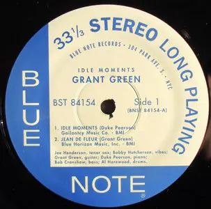 Grant Green - Idle Moments (BST 84154 Blue Note Records re-issue)Vinyl rip in 24-bit/96kHz + Redbook 