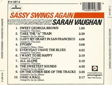 Sarah Vaughan - Sassy Swings Again (1967/1985)