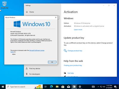 Windows 10 Enterprise 22H2 build 19045.4170 Preactivated (x64) Multilingual March 2024