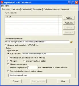 VaySoft PDF to EXE Converter 6.14