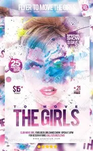 GraphicRiver Flyer To Move The Girls Party