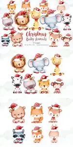 Christmas Baby Animals Clipart
