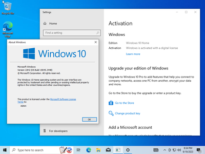 Windows 10 22H2 build 19045.3448 AIO 16in1 Preactivated (x64) Multilingual September 2023