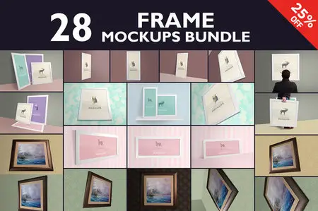 CreativeMarket - Photo & Poster Frame Mockup Bundle