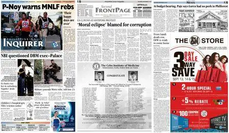 Philippine Daily Inquirer – September 14, 2013