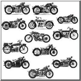 Antique Bikes Brushes for Photoshop