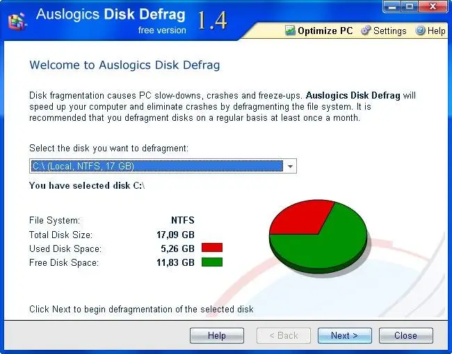 Portable Auslogics Disk Defrag 1.4.10.249