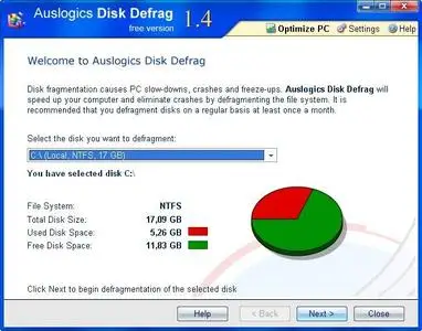 Portable Auslogics Disk Defrag 1.4.10.249