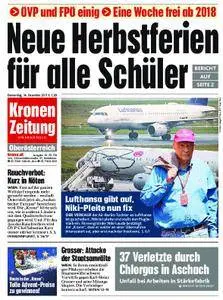 Kronen Zeitung Oberösterreich - 14. Dezember 2017