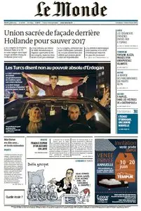 Le Monde du Mardi 9 Juin 2015