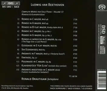 Ronald Brautigam - Ludwig van Beethoven: Complete Works for Solo Piano Vol. 13: Rondos & Klavierstücke (2014)