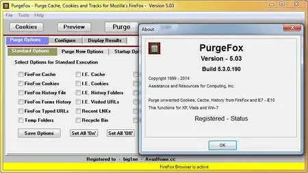 PurgeFox 5.03 Build 5.3.0.190