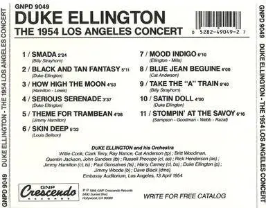 Duke Ellington - The 1954 Los Angeles Concert (1988) {GNP Crescendo}
