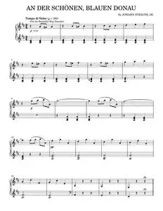 By The Beautiful Blue Danube - Johann Strauss Jr. (Piano Solo)