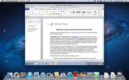 Splashtop Remote Desktop v1.2.2 Multilingual Mac OS X
