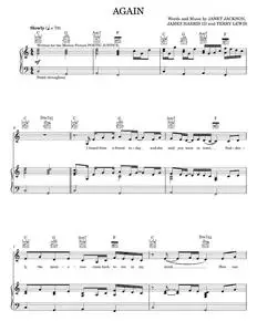 Again - Janet Jackson (Piano-Vocal-Guitar)