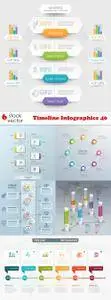 Vectors - Timeline Infographics 40