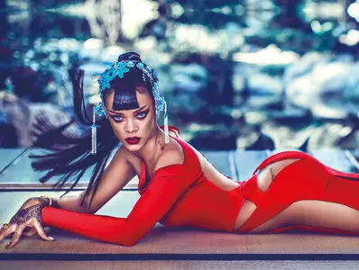 Rihanna by Chen Man for Harper’s Bazaar China April 2015