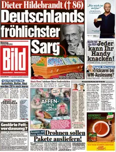 Bild Zeitung vom 03 Dezember 2013