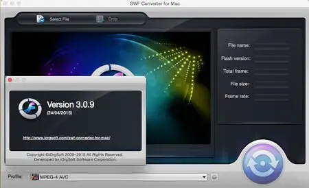 iOrgsoft SWF Converter for Mac 3.0.9 Mac OS X
