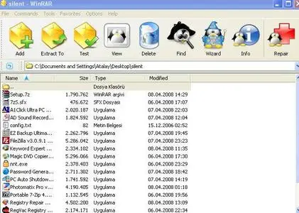 Portable WinRAR Crystal 2008