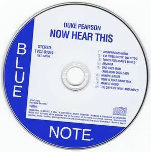 Duke Pearson - Now Hear This (1968) {Blue Note Japan SHM-CD TYCJ-81064 rel 2014} (24-192 remaster)