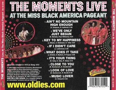 The Moments - Live At The Miss Black America Pageant (1972) {2006 Collectables} **[RE-UP]**