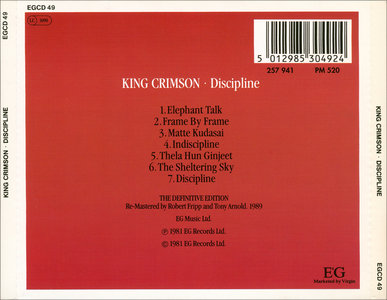 King Crimson - Discipline (1981) [1989, The Definitive Edition]