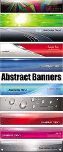 Abstract Glossy Banners Vector