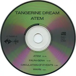 Tangerine Dream - Atem (1971) [1987, UK Release]