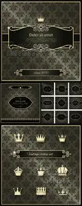 Royal Vintage Backgrounds Vector