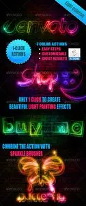 GraphicRiver Light Painting Effect Photoshop Actions